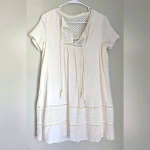 BOHO Doe & Rae Medium Midi Cream Dress